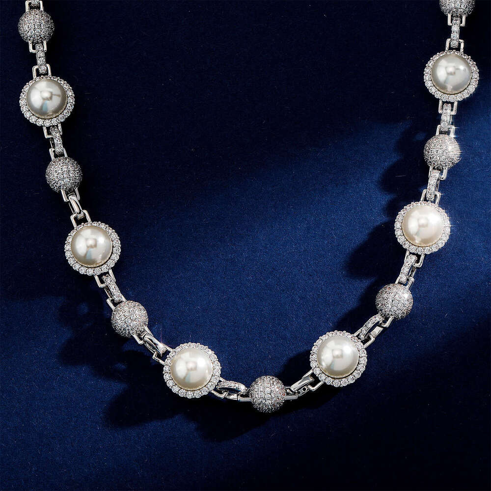 New INS Style Full Dia Pearl Simple Personality High-end Sense Unisex Necklace