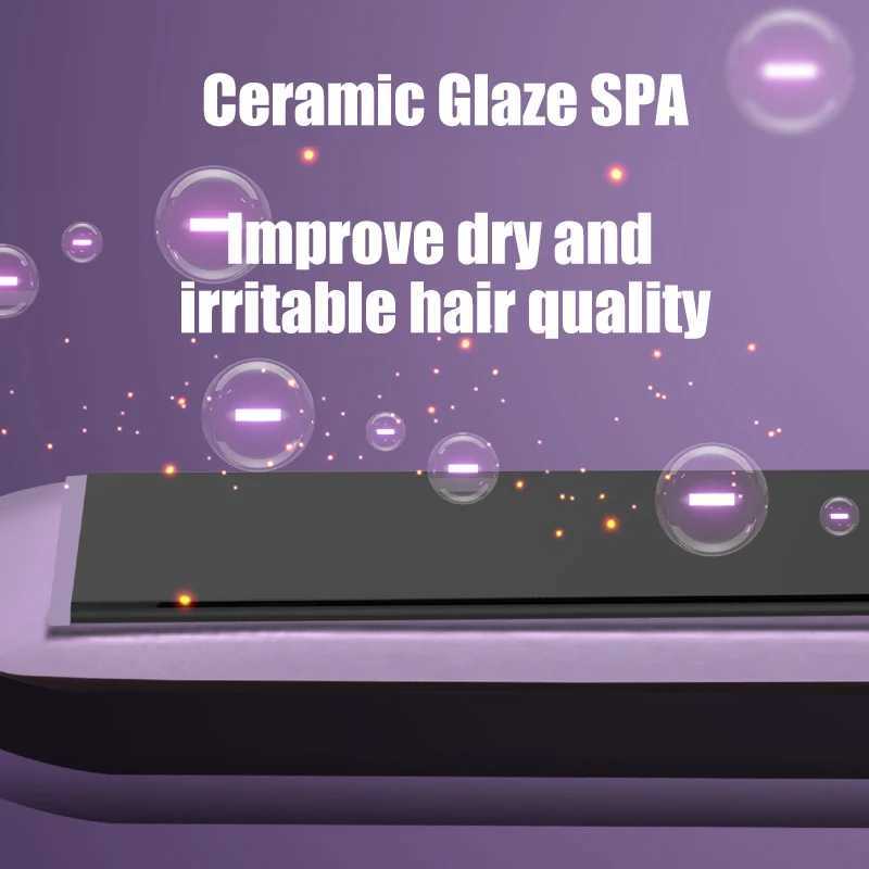 2 In 1 Flat Iron Hair Straighteners Adjustable Temperature 26MM Curling Iron Electric Striaghtener Woman With Digital DisplayXJ250621