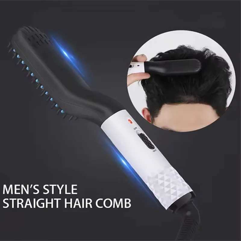 High Quality Professional Straight Hair Comb Beard Straightener Straightening Comb Fast Heating Styling ToolsXJ250621
