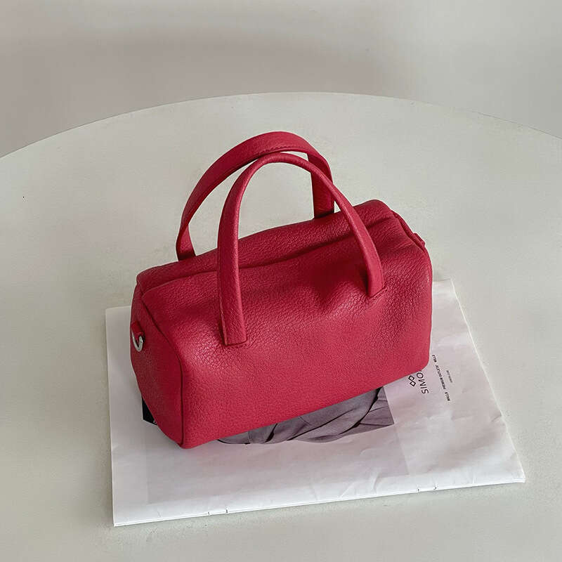 luxury bag Handbag women's shoulder crossbody bag deer pattern niche sheepskin pillow bag 2025 new dopamine genuine leather Boston bags