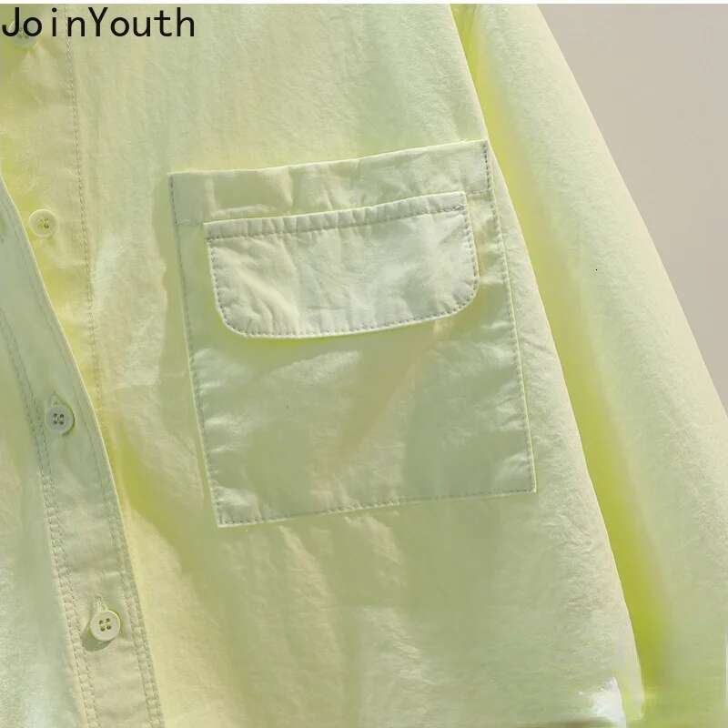 2025 Blusas Mujer De Moda Long Sleeve Loose Blouse Women Clothing Fashion Korean Casual Shirts Split Vintage Blouses Tops 27p490
