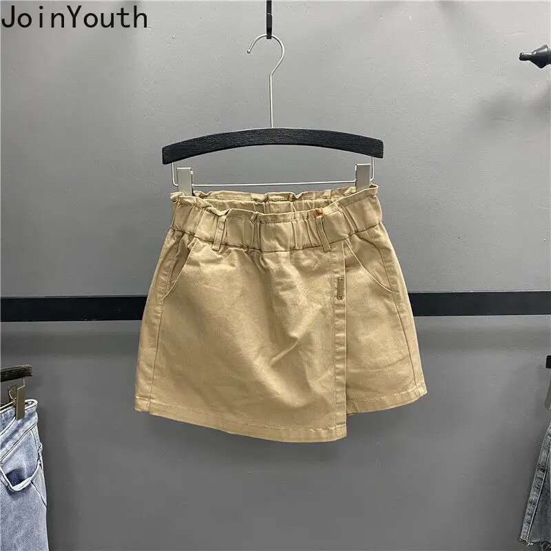 2025 Faldas Mujer De Moda Korean Mini Skirt for Women Fashion Casual Jupe Summer White Saia High Waist Tunic Denim Y2k Skirts