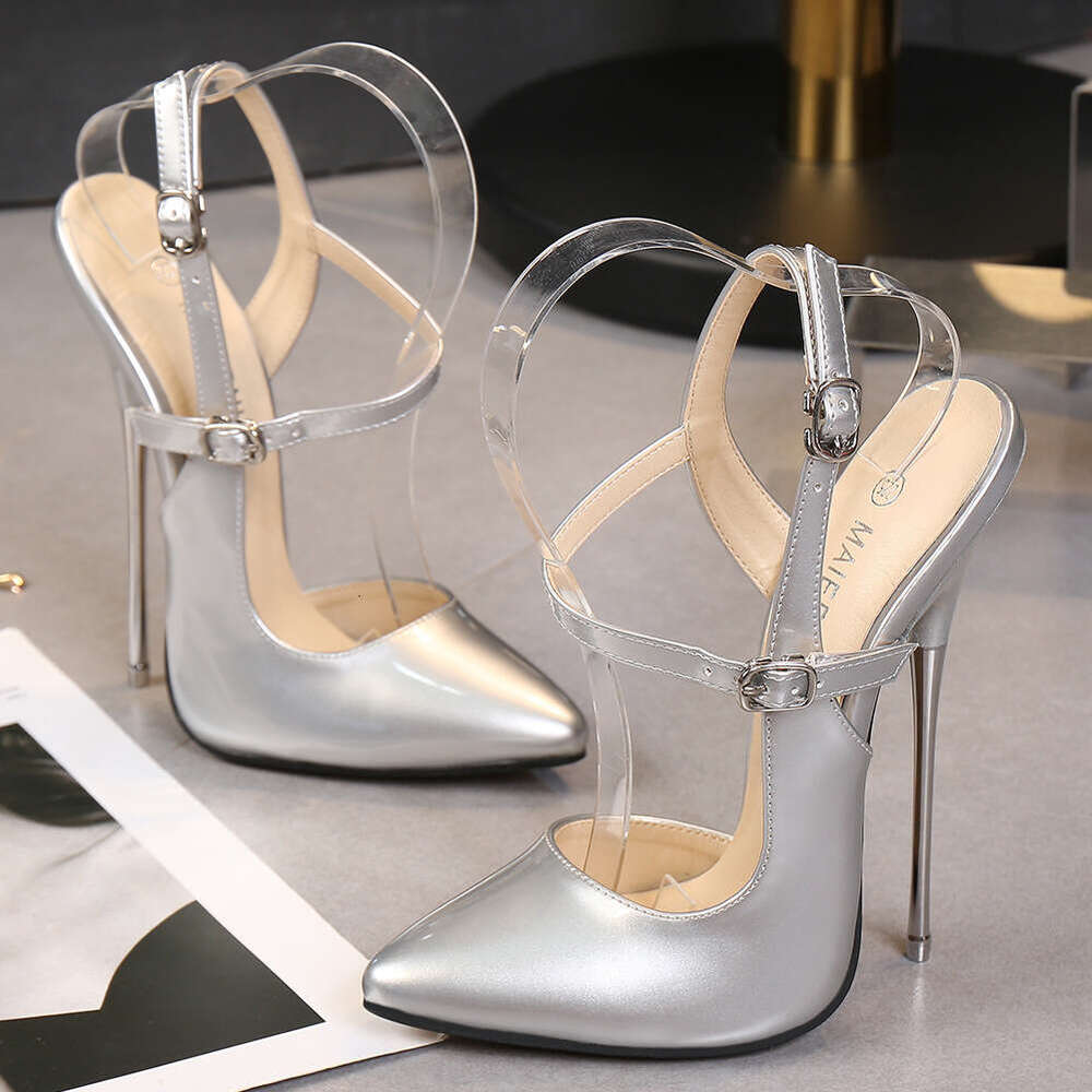 Women's Single Shoes Internet Celebrity High Large Size Fashion Nightclub Sexy Straight Heels