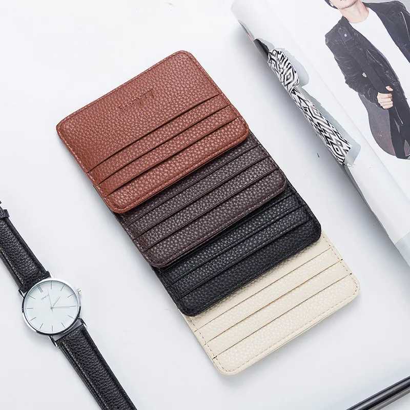 New Mens Wallet Male Thin Mini ID Holder Small Cardholder Purse For Women Men Business Card Wallet Z250621