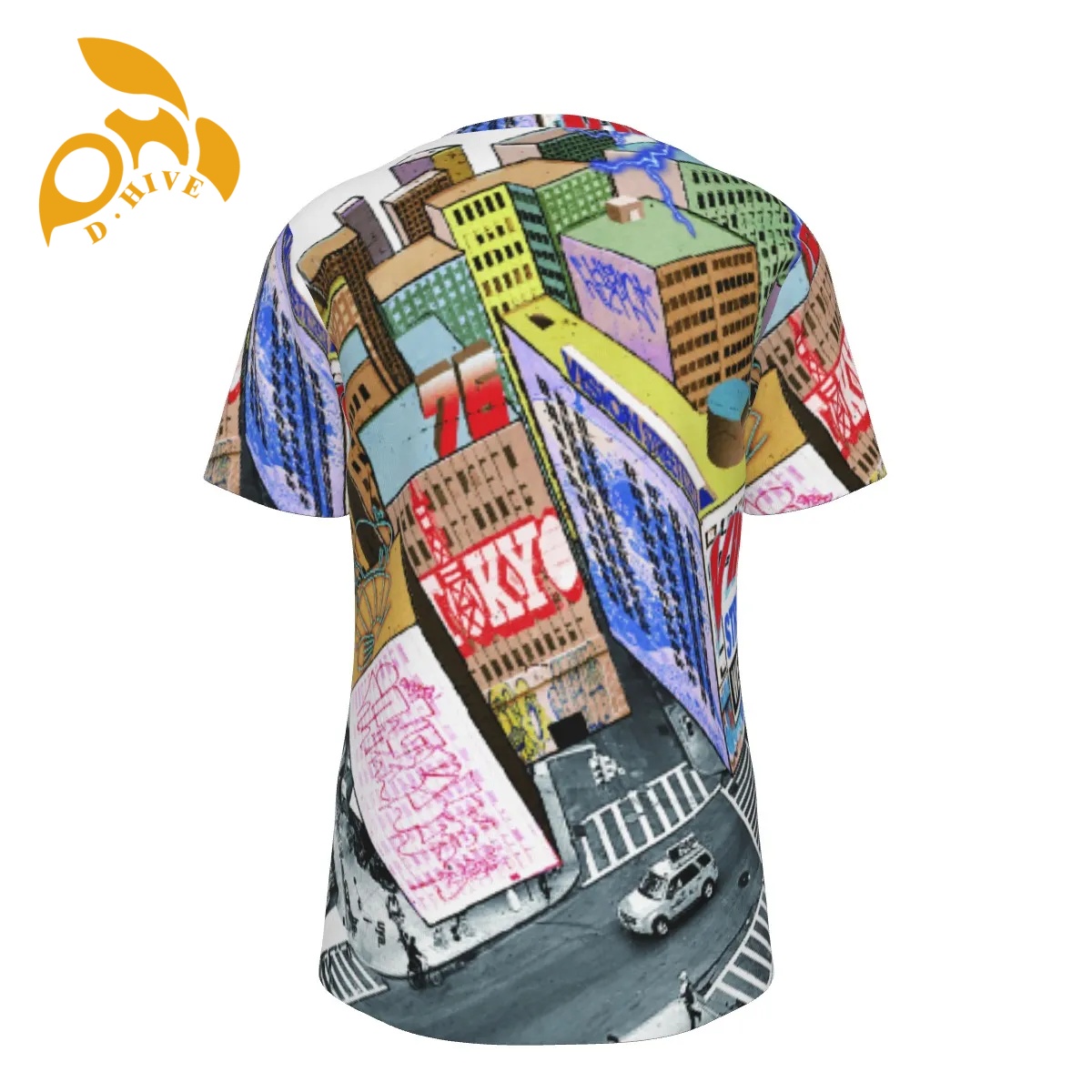 free shipping of customized fashionable All-Over Print Men's O-Neck T-Shirt | 190GSM Cotton | Birdseye with exquisite Round neck High-quality com