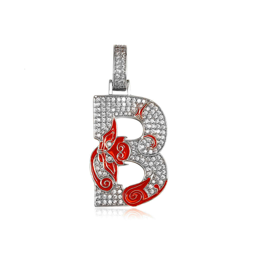 TEMU New Chinese Style Hip-Hop English Letter Pendant DIY Full Dia Gold Australian Design