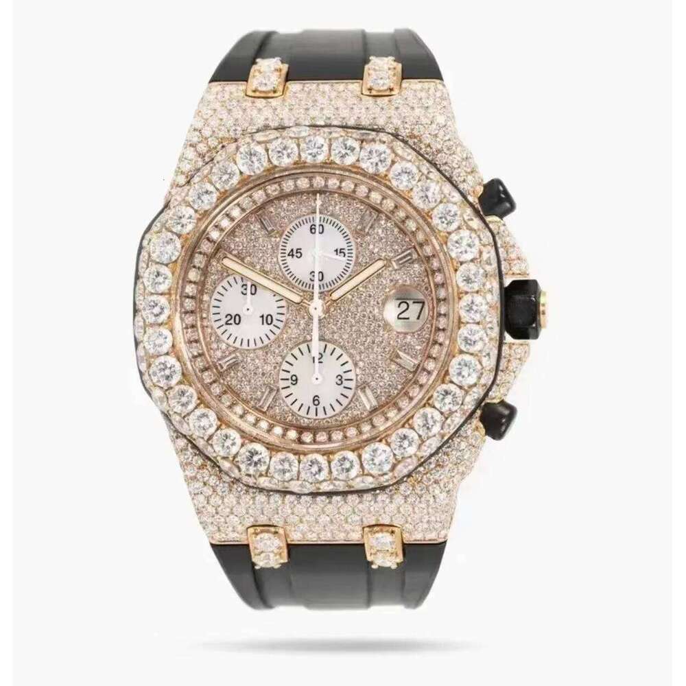 Wholesale Luxury Designer Sports Mechanical Automatic Hip Hop VVS D Color Moissanite for Men Iced Out Watches
