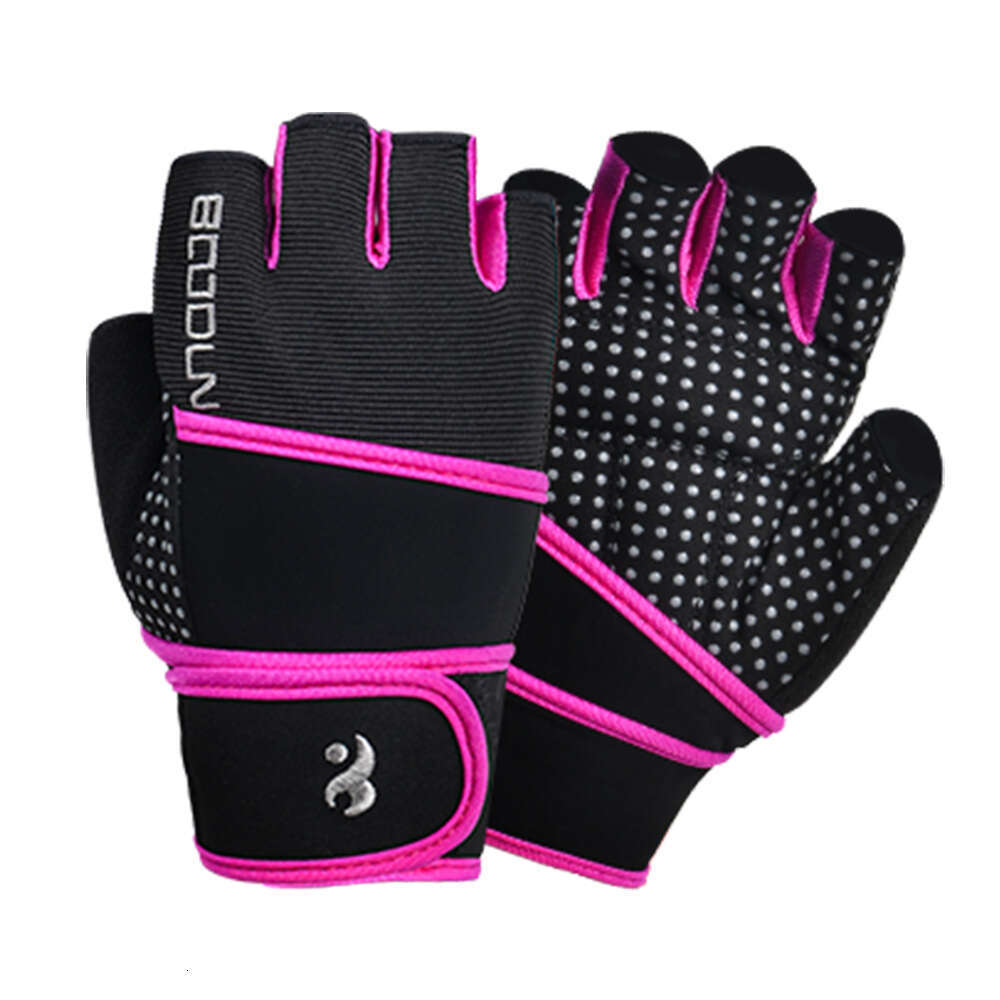 Gym exercise gloves Lycra dumbbell weight lifting anti-skid strength training gloves