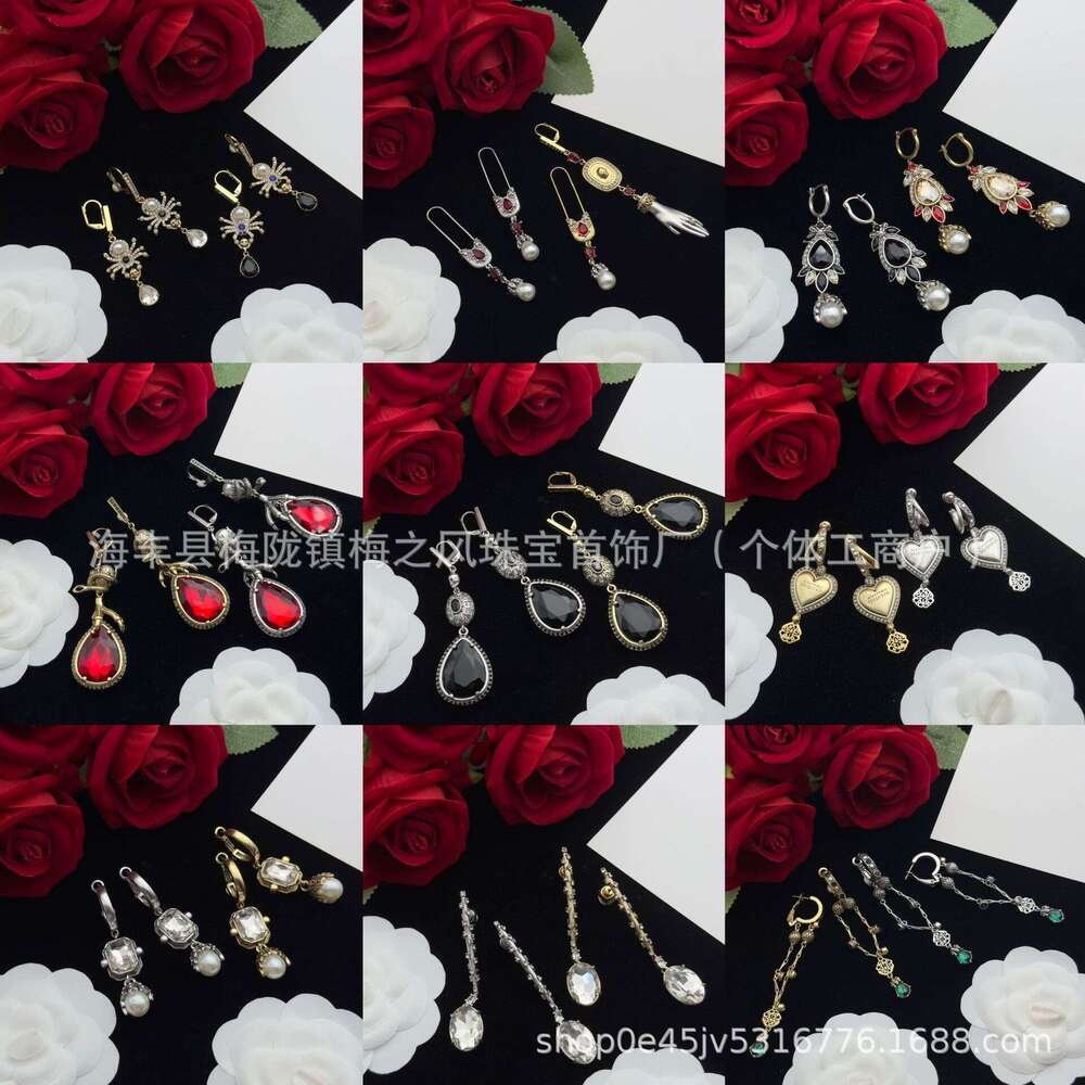 Upmarket Maijia High Version Ghost Skull Head Brass Material Spirit Snake Eagle Claw Exaggerated Long Earrings Sier Needle