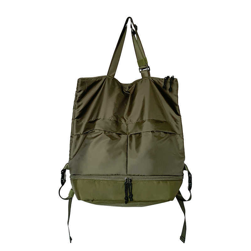 Backpack Unisex Handbag Single Shoulder Tote Bag Large Capacity Water Resistant Nylon Printed Backpack
