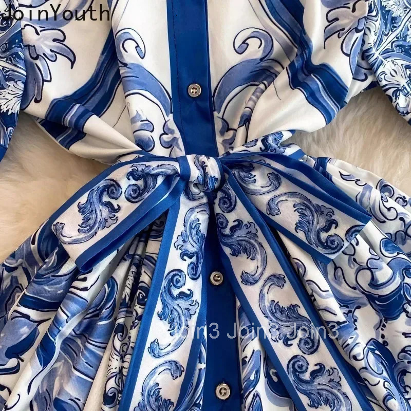 Summer Dress Women Tunic Floral Big Swing Temperament Robe Femme 2025 Vestidos De Mujer Short Sleeve Single Breasted Maxi Dress