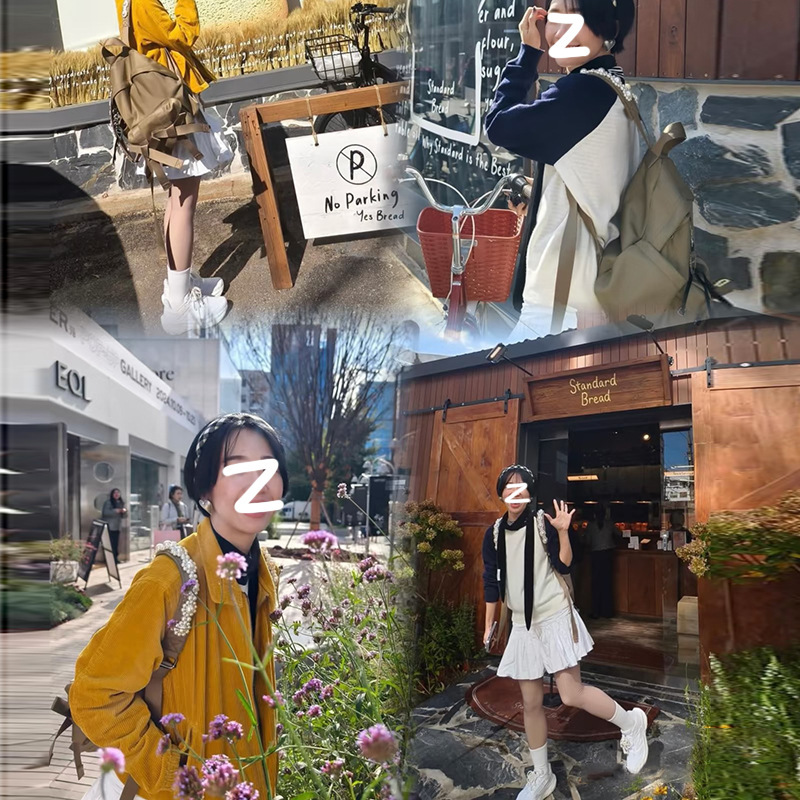 Free shipping designer bag Ins Internet Celebrity 2025 Spring Summer New Casual Versatile Pearl Strap Backpack Large Capacity Japanese Korean Style Wo