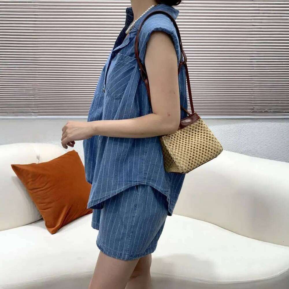 Fashion Hollow Basket Faux Rattan Woven Women Handbags Pu Leather Shoulder Crossbody Bags Summer Beach Small Tote Bag
