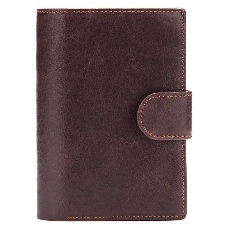 GENODERN Genuine Leather Mens Passport Cover Wallet Large Capacity Passport Holder Coin Purse Men Organizer Wallets Card Holder Z250621