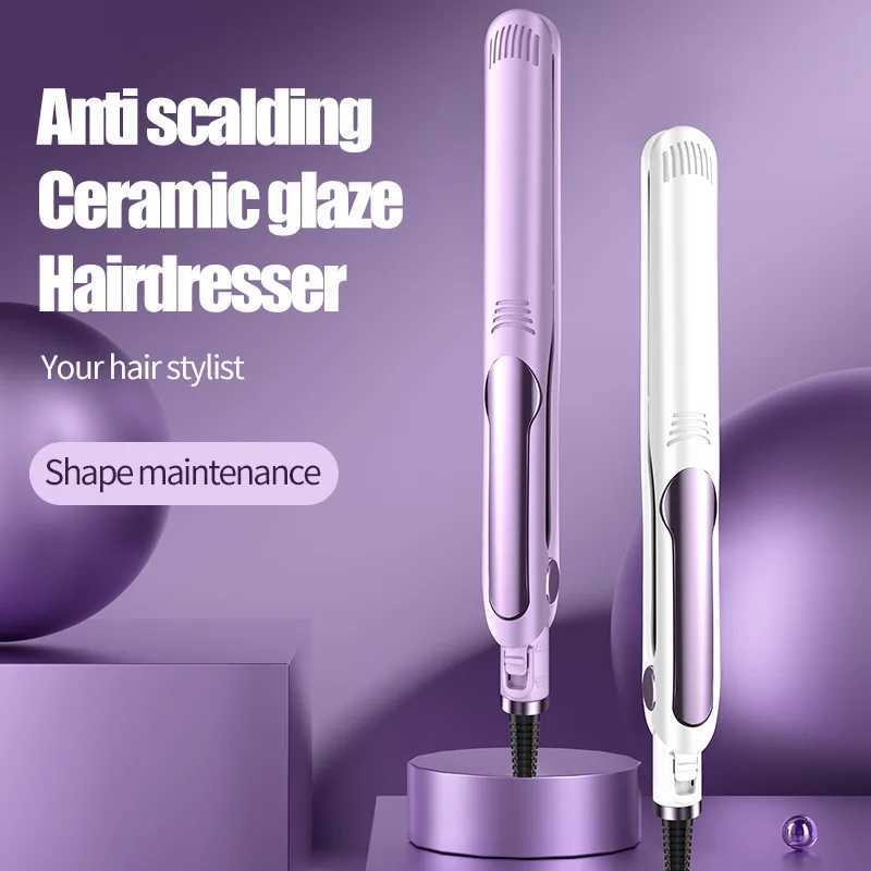 2 In 1 Flat Iron Hair Straighteners Adjustable Temperature 26MM Curling Iron Electric Striaghtener Woman With Digital DisplayXJ250621
