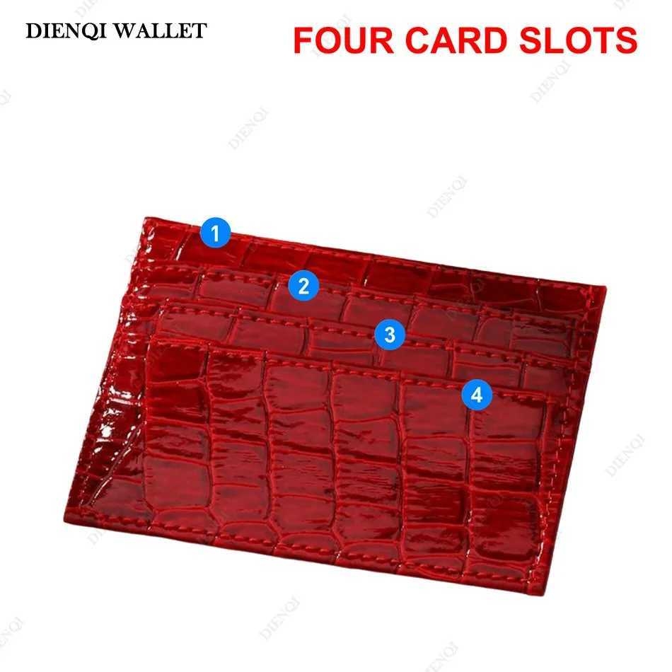 Women Crocodile Pattern Card Holder Trendy Casual Wallets Minimalist Multi-slot Bank Cardholder Slim Wallet for Women s Z250621