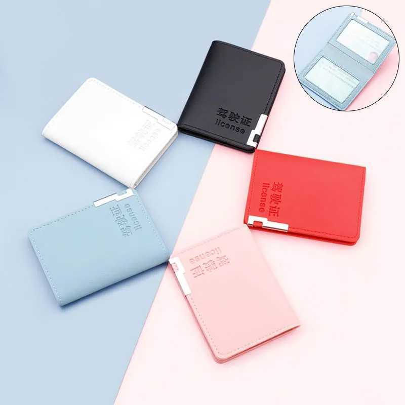 2 Card Slots Car Driver License Bag Soft PU Leather On Cover For Car Driving Documents New ID Card Holder Card Wallet Hot Z250621