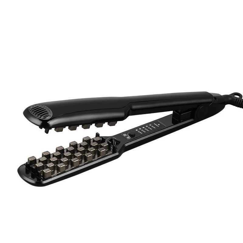 3D Fluffy Hair Styling Tool Hair Volumizing Iron 2 In 1 Hair Straightener Curling Ceramic Crimper Corrugated Curler Flat IronXJ250621