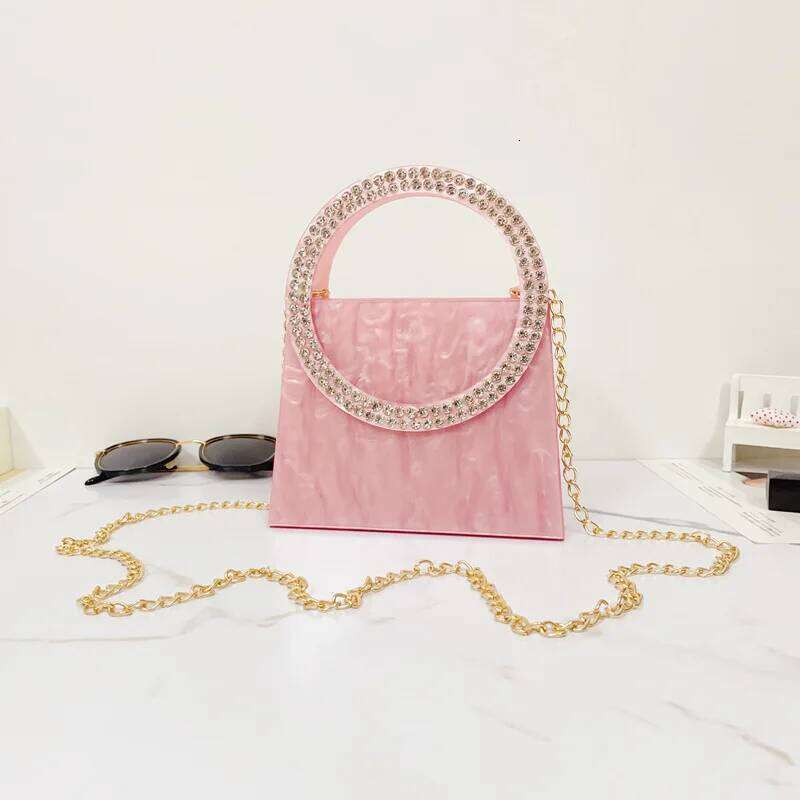 Designer Bag Acrylic Bucket Dia Evening Women Bags Designer Personality Handbag Dresses Suitcase Clear Beach Bag