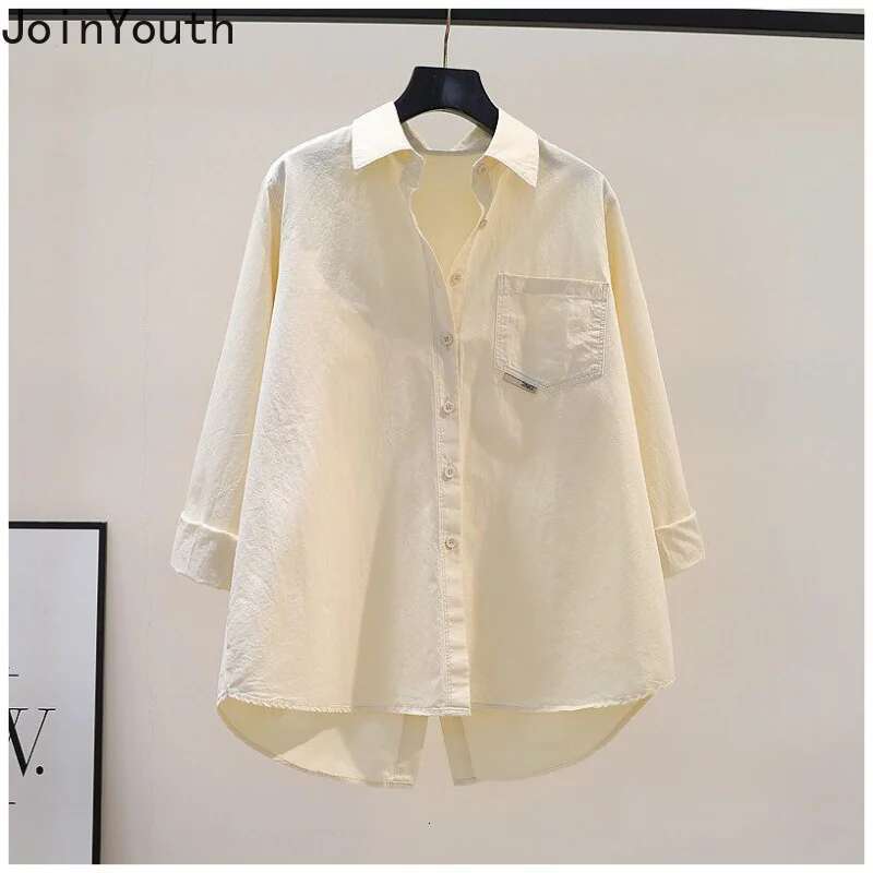 Korean Blouse Women Long Sleeve Loose Split Shirts Fashion Casual Irregular Blouses Oversized Tops 2025 Blusas Mujer De Moda