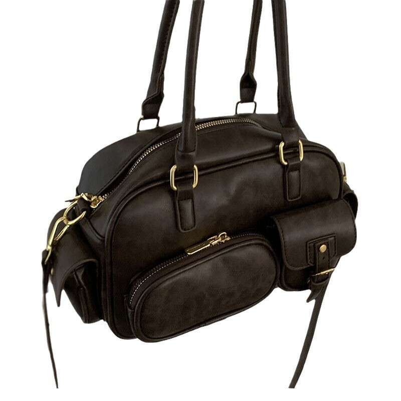 Handheld Bowling Ball for Women 2024 New Niche Texture Underarm Large Capacity Commuter designer bag Shoulder Bag