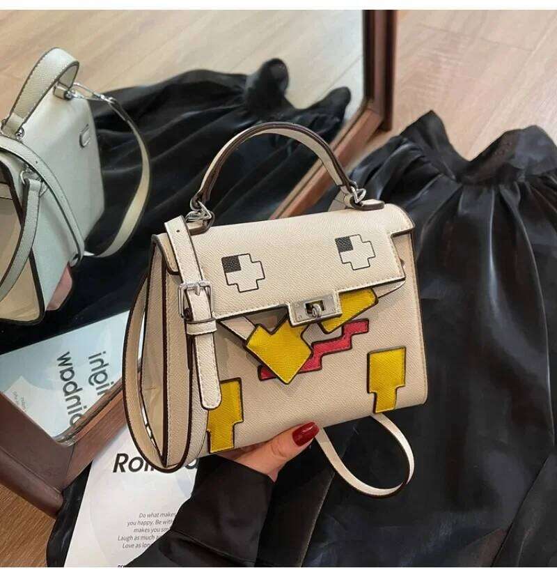 Women's Convertible Crossbody Bag Genuine Leather Handbag 3-Way Shoulder Purse With Adjustable Chain Strap For Versatility