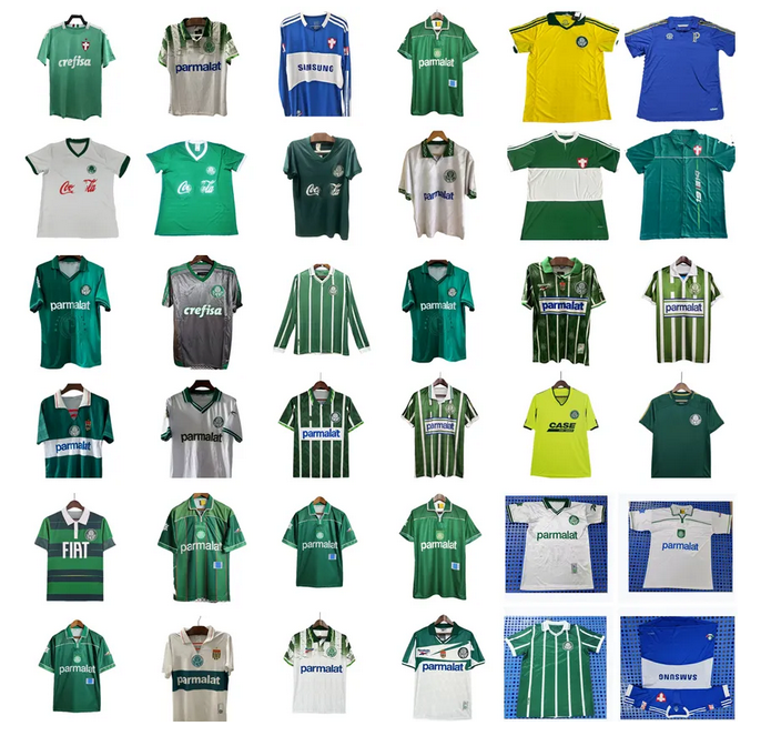 1992 1993 1994 PALMEIRAS Retro Soccer Jerseys 87 88 89 91 92 93 94 95 96 98 99 00 01 02 03 04 05 06 2009 2014 JUNIOR VALDIVIA vintage Camiseta de futbol classic football shirt