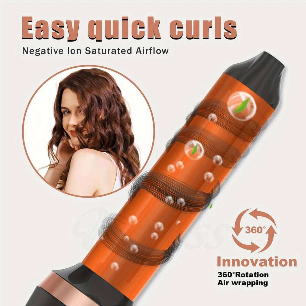 5 In 1 Detachable Blow Dryer Ionic Hot Styling Comb Ceramic Hair Straightener Thermal Brush Air Curler Wand