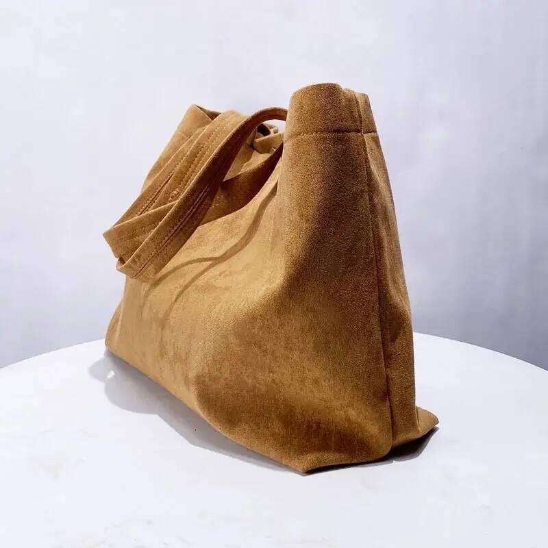 Designer bags Faux Suede Large Capacity Tote Bags For Women Designer Handbag And Purse 2025 New In Vintage Underarm Shoulder Shopping
