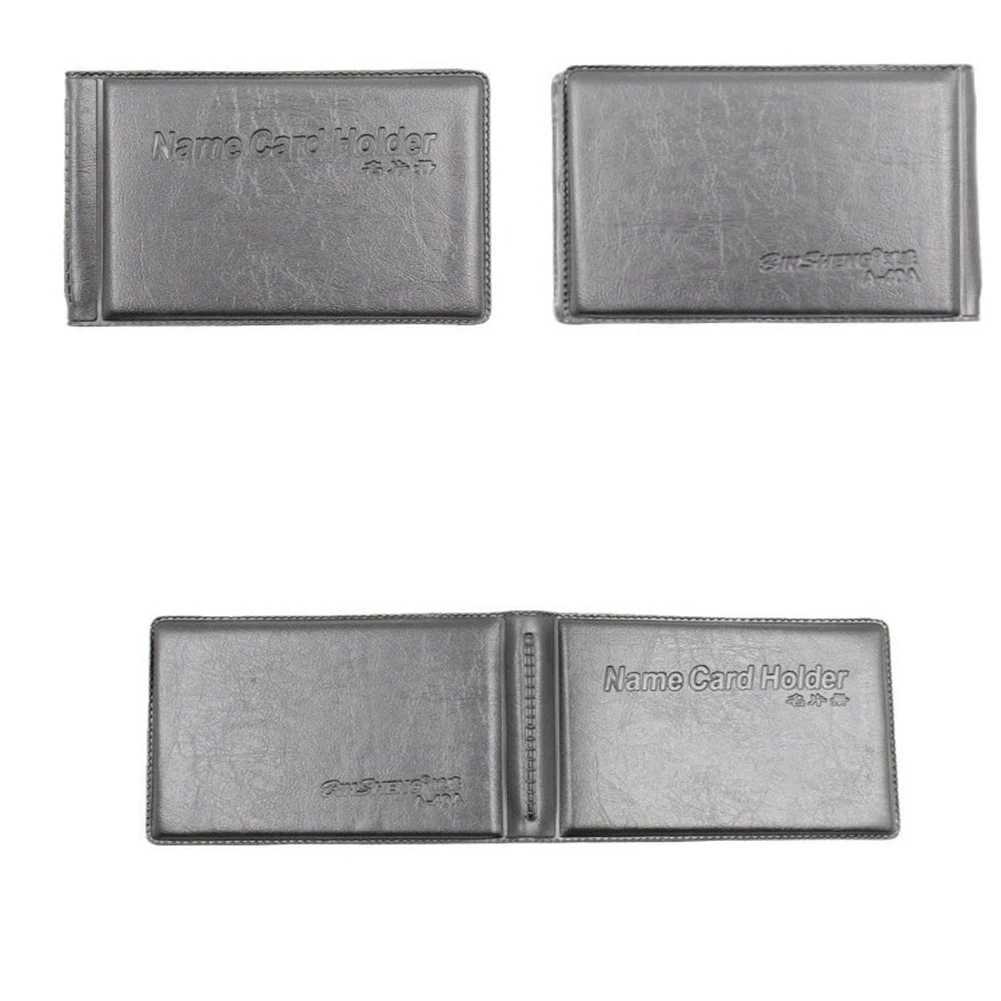 40 Cards PU Leather Business Card Holder Card Wallet Men Women Black ID Holder Book Case Wallet For s HOT Z250621