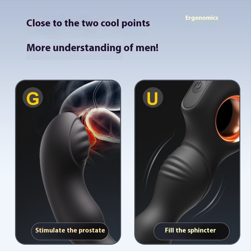 Adult Sex Toys Prostate Massager Plug Male Anal Masturbator Vibrating Toy