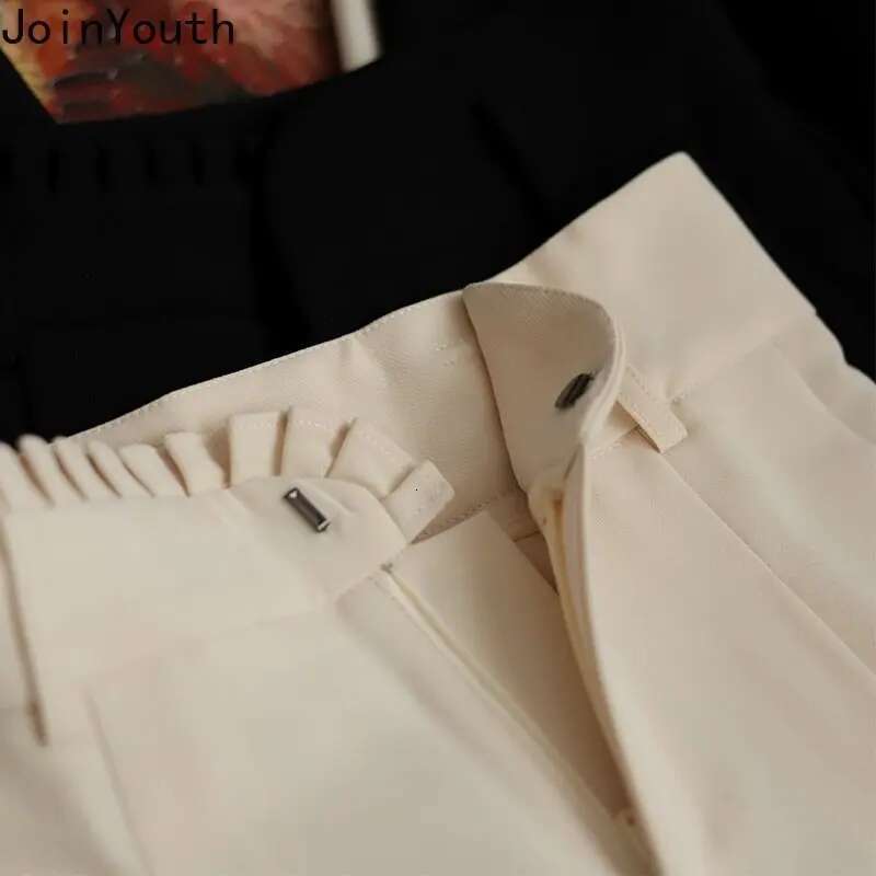 Harem Pants Women Clothing High Waist Tunic Casual Pantaon Femme 2025 New Bottoms Sweet Ruffles Fashion Temperament Trousers