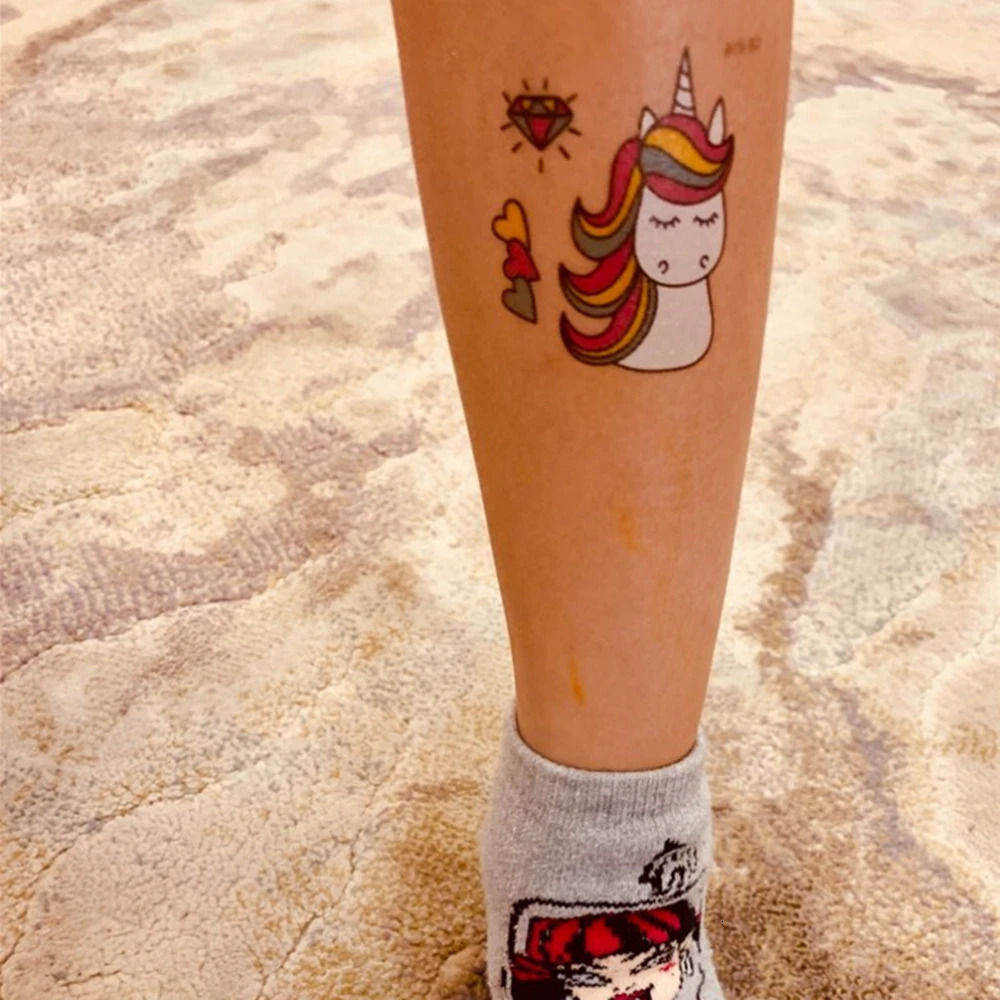 25Pcs Small Unicorn Temporary Tattoo Stickers Cartoon Rainbow Horse Pattern For Kid Birthday Party FavorsGiftsStocking Stuffer 250619