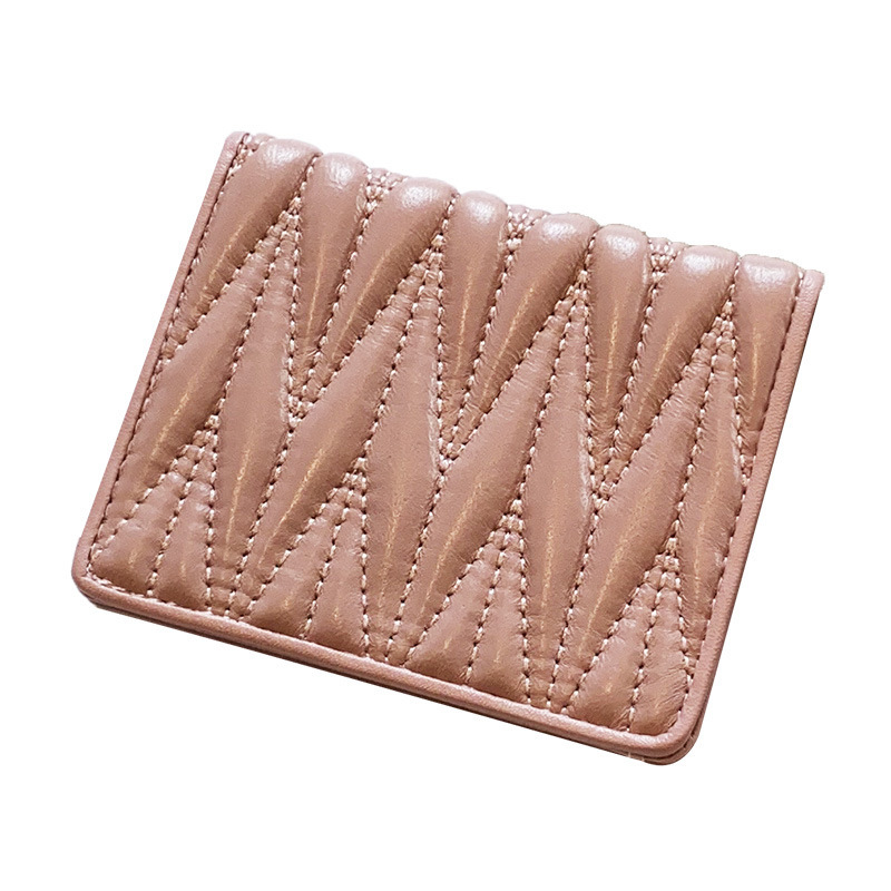 Free Shipping Designer Wallet For Women Compact High-end Exquisite Leather Ultra-thin Multi Slot Integrated Small Card Bag Trendy