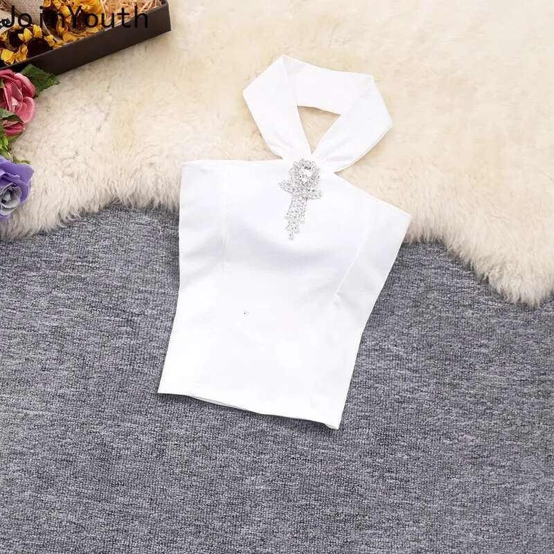 Sexy Vest Women Clothing Summer Crop Tops Sleeveless Tunic Camis Fashion Korean Temperament Tees Backless Tanks Ropa Mujer 2025