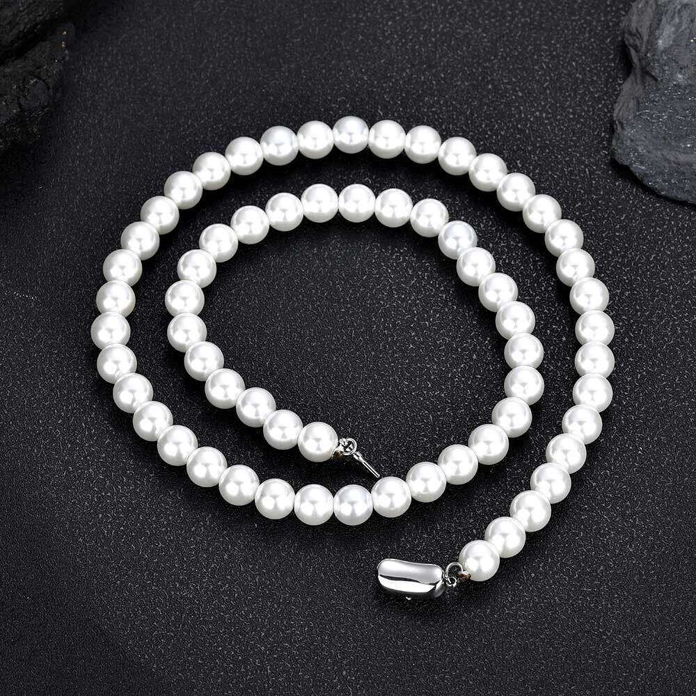 8mm Pearl Light Niche Design Choker High-end Clavicle Chain Women's Necklace Jewelry d251