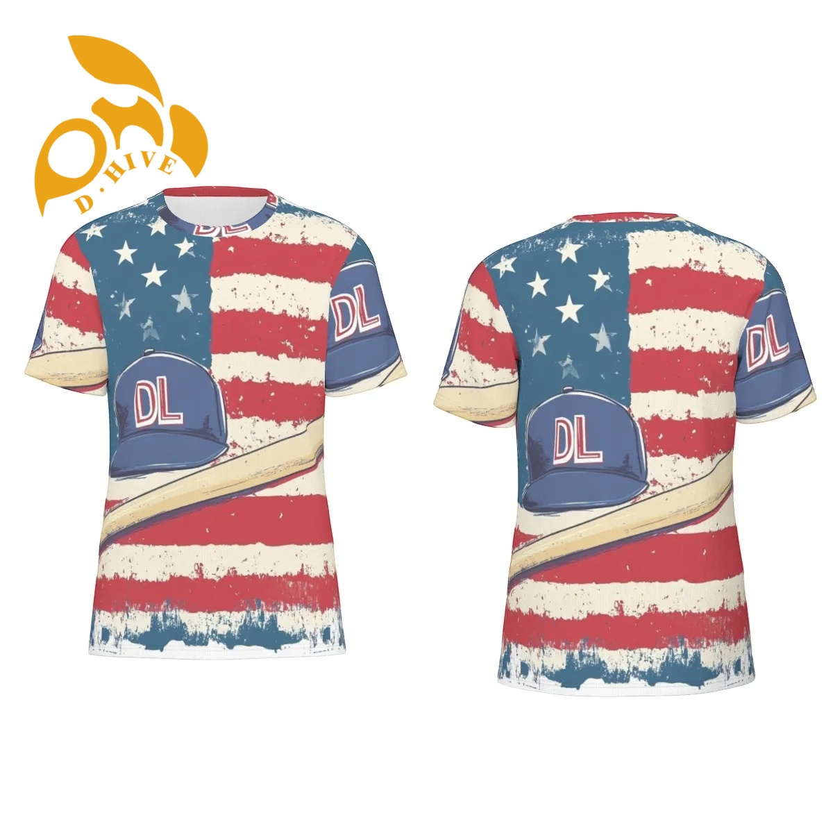 free shipping of customized fashionable All-Over Print Men's O-Neck T-Shirt | 190GSM Cotton | Birdseye with exquisite Round neck High-quality com