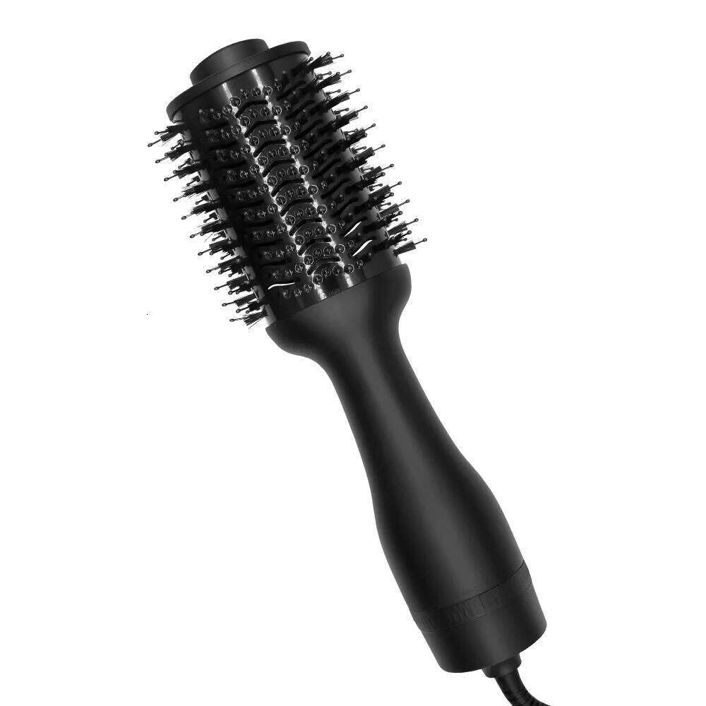 1000W Brush 2 In1 Negative Ion Puffy Rolls Straight Comb Hot Air Hair Dryer