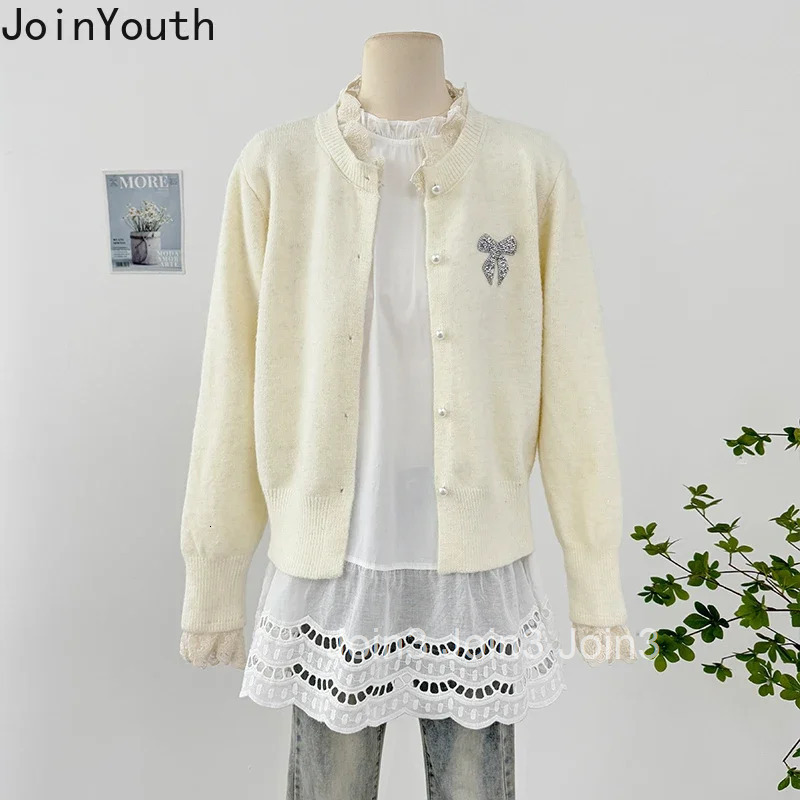 Women Clothing Oversized Blouses 2025 Camisas De Mujer Hollow Out Puff Sleeve O-neck Shirts Ruffles Fashion White Blouse Tops