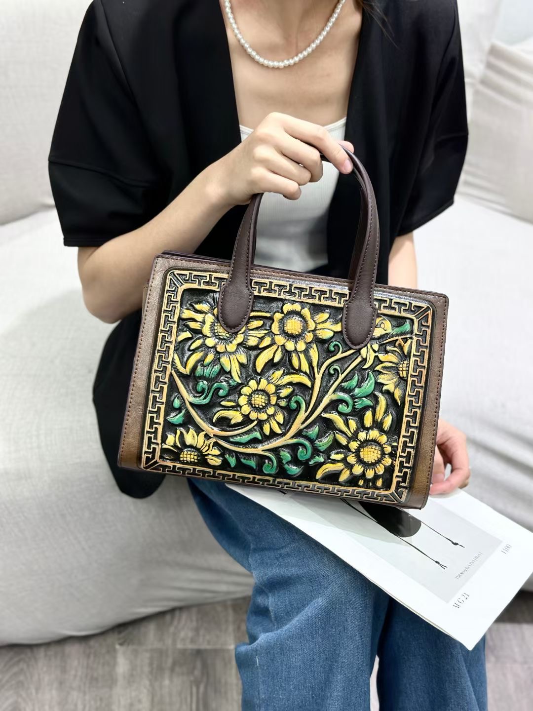RH8876-1 Chinese Floral - Embroidered Handbags designer bag Support customization