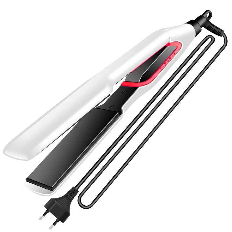 Kemei Hair Straightener Curler Flat Iron Negative Ion Hair Straighting Curling Iron Tourmaline Ceramic Heating Plate LCD DisplayXJ250621