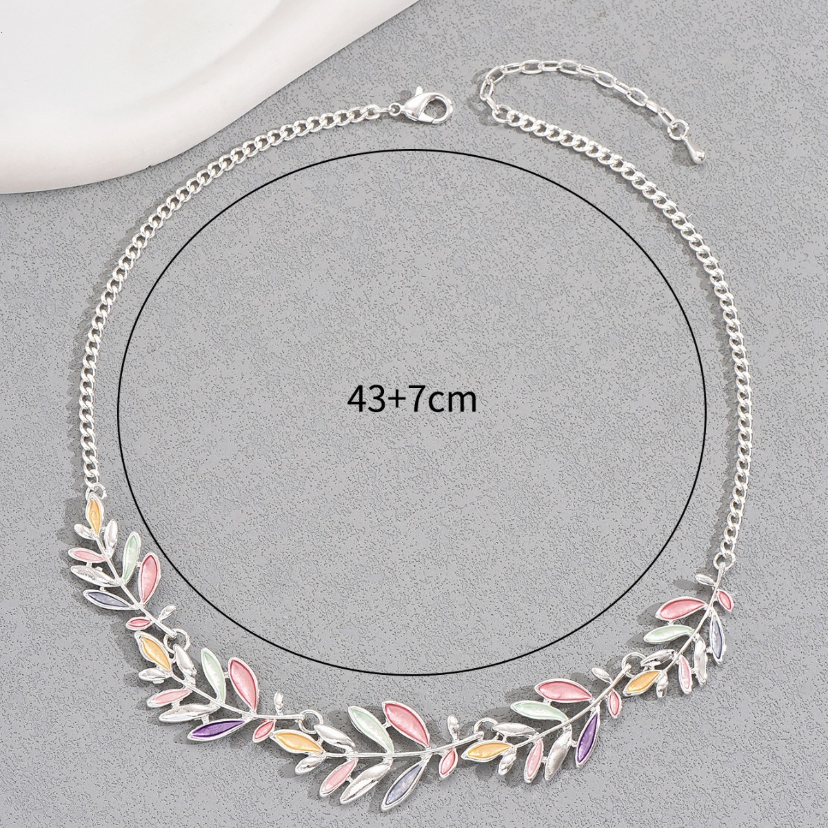 Leaf Design For Women Personality Alloy Pendant Long Chain Necklace