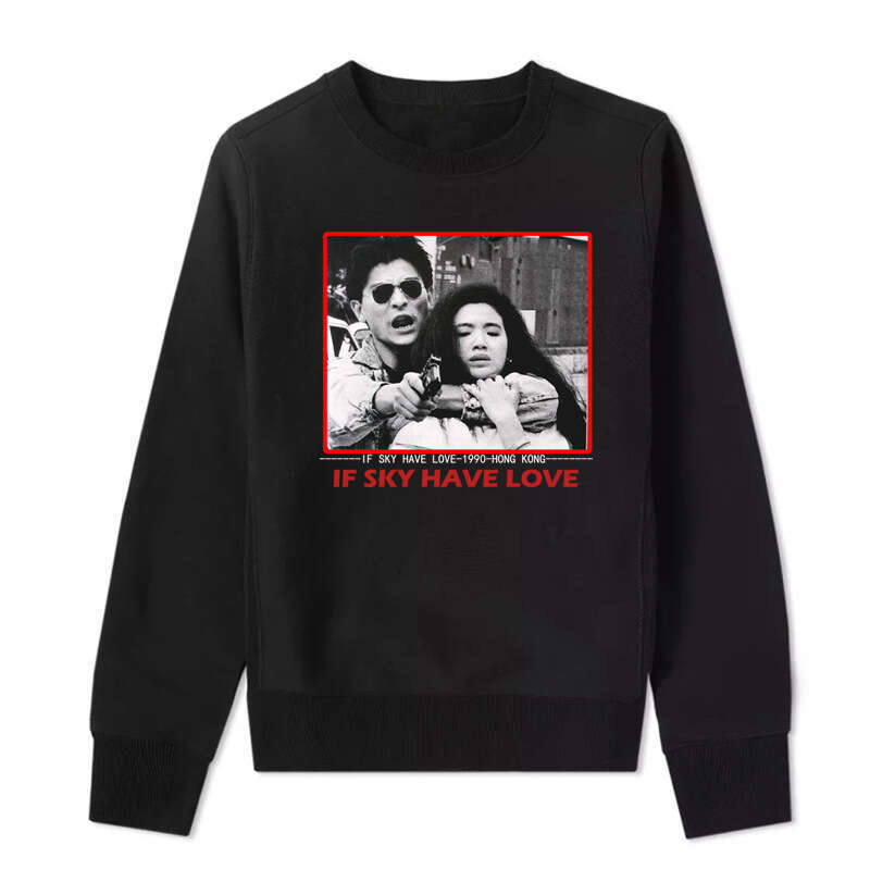 Era Classic Movie "Love Actually" Collaboration Long Sleeve T-Shirt with Andy Lau from Hong Kong Films Crew Neck Sweatshirt