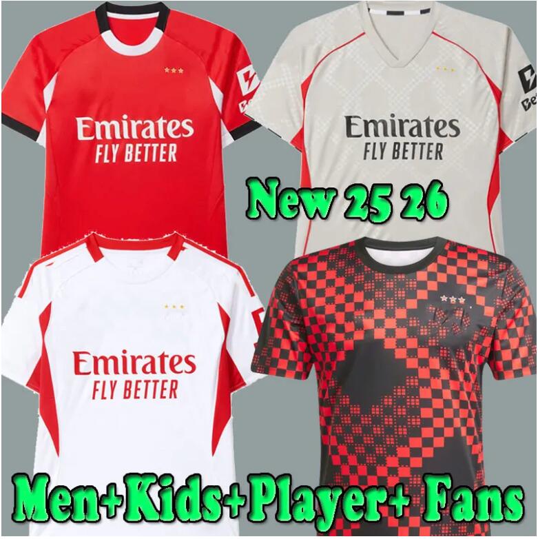 25 26 BeNfIcAs DI MARIA Soccer Jerseys AKTURKOGLU PAVLIDIS KOKCU BESTE AMDOUNI FLORENTINO A.CABRAL 2025 2026 men kids kit fans player version football shirts 16-4XL