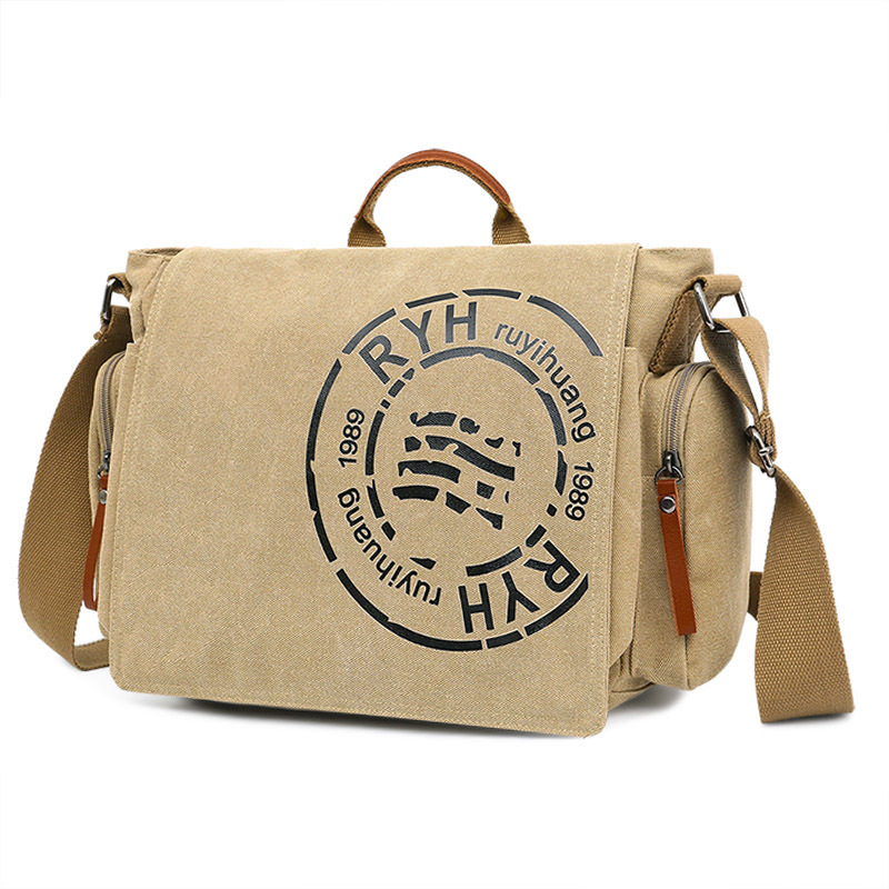 Free Shipping Designer Bag Canvas Men's Retro Travel Casual Handbag Luxury Bag Crossbody Bag Men's Briefcase Laptop Bag