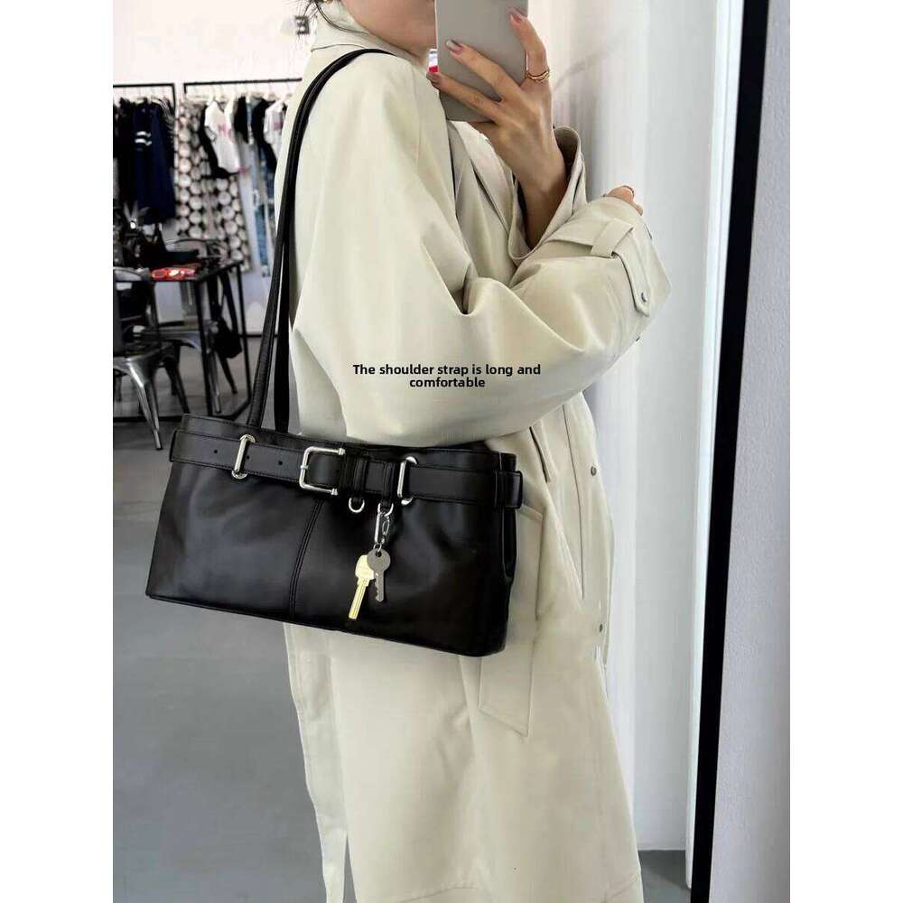 Designer bags Motorcycle Belt Bule Single oulder Women's Trendy Underarm Bag Soft Polyester No Water Waable