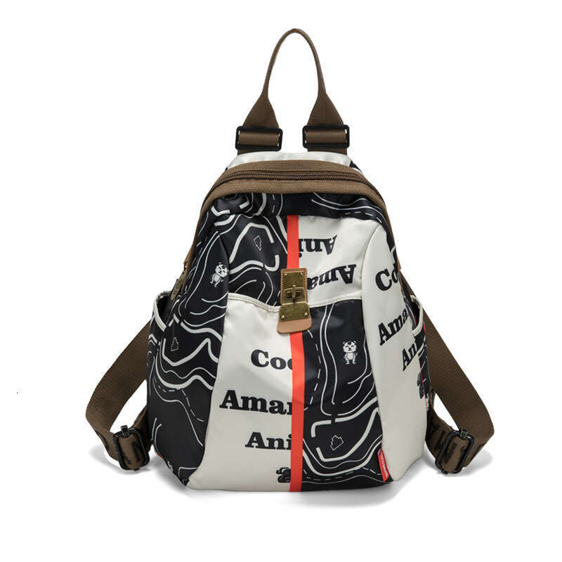 Ethnic Style for Women 2025 New Fashion Commuter Oxford Cloth Ladies Backpack Casual Travel Bag