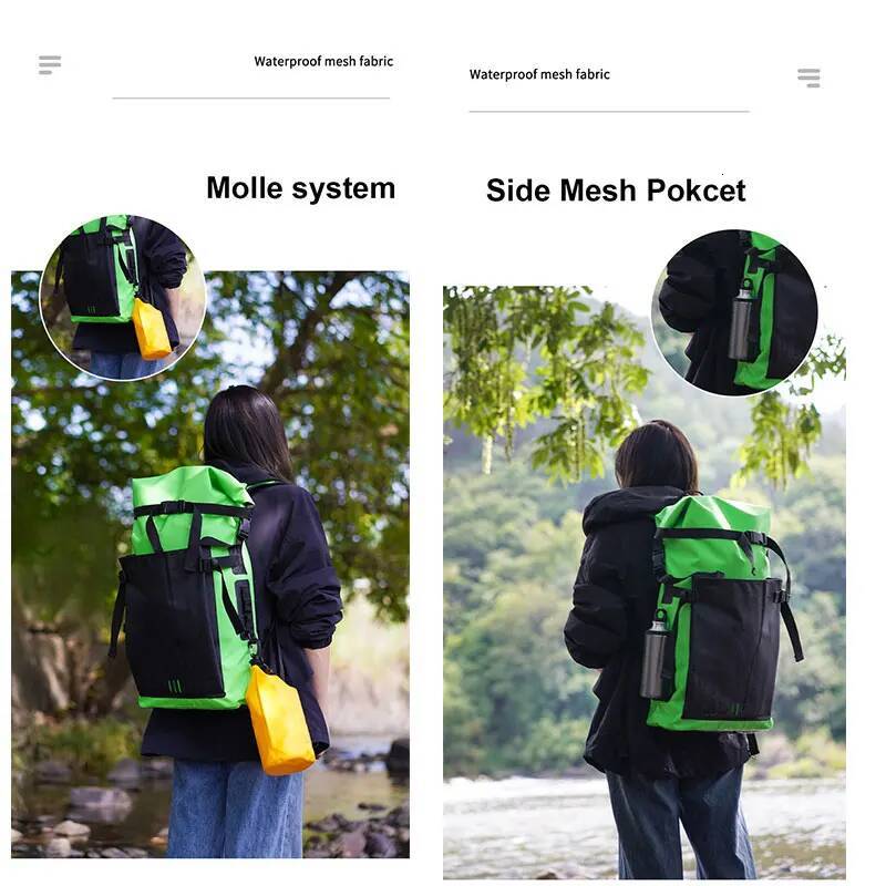 30L Waterproof Dry Bag Backpack For Camping Drifting Hiking Swimming Rafting Kayaking River Trekking Outdoor Floating Bags designer bag