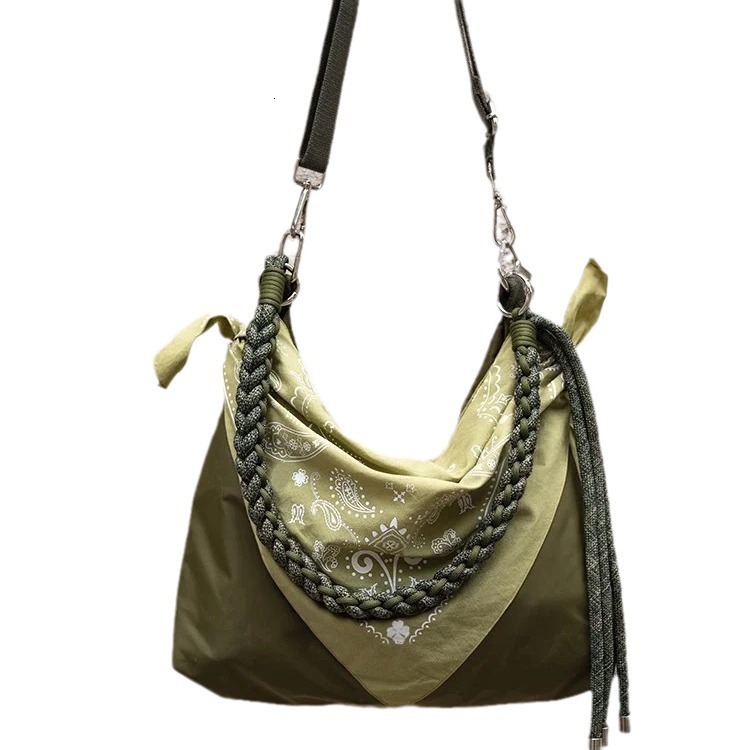 Free shipping designer bag Niche Women Bag Celebrity Dilireba Same Style Casual Versatile Paisley Canvas Bag Shoulder Bag Crossbody Bag Women Bag