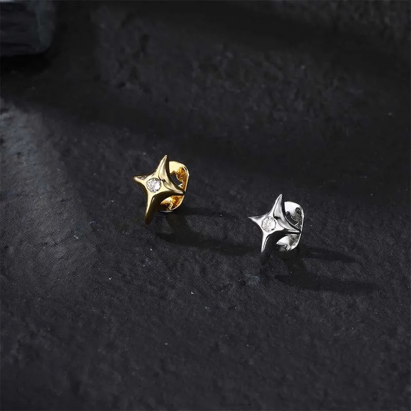 Fashion Single Star Zircon Teeth Cap for Women Men Punk Gold Silver Color Geometric Hollow Dental 250613